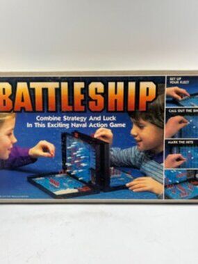 Battleship 1980 Milton Bradley Game Classic 2 player Naval Combat Game